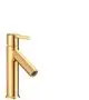 AXOR-HG-AXOR-Starck-Einhebel-Waschtischmischer-100-mit-Hebelgriff-und-Ablaufgarnitur-Polished-Gold-Optic-10003990 gallery number 1